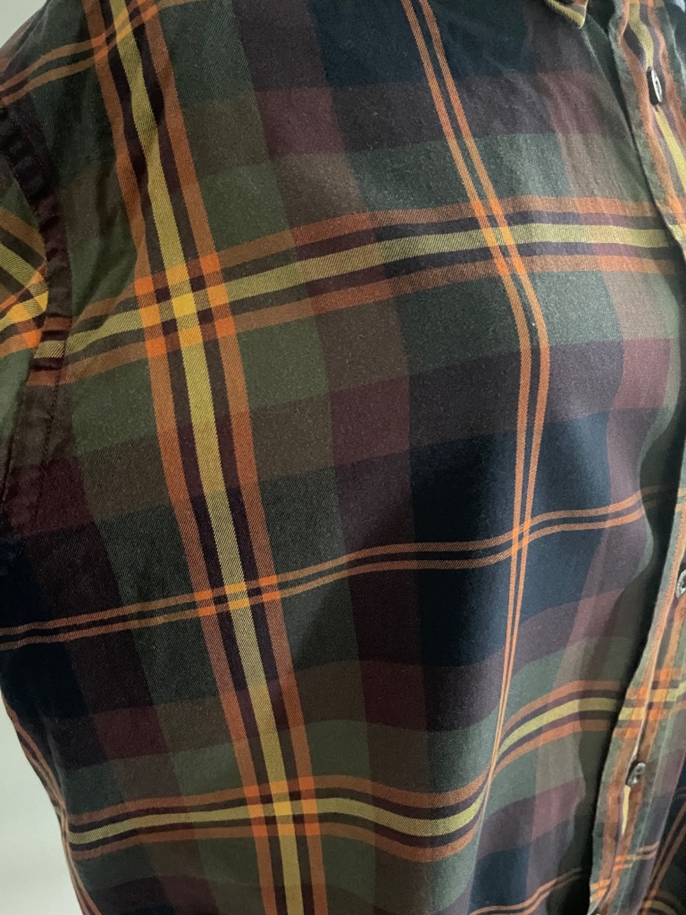 Orvis Signature Collection Mens L Plaid Shirt 100% Cotton Portugal - Picture 3 of 9